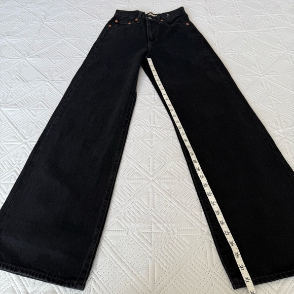 Levi's® Premium RIBCAGE WIDE LEG WOMEN'S JEANS Size 24 - Picture 5 of 12